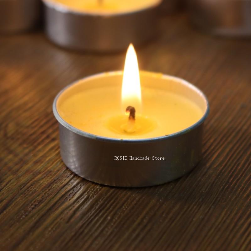 Candle Making Wicks - Puste okrągłe aluminiowe pudełko z 100