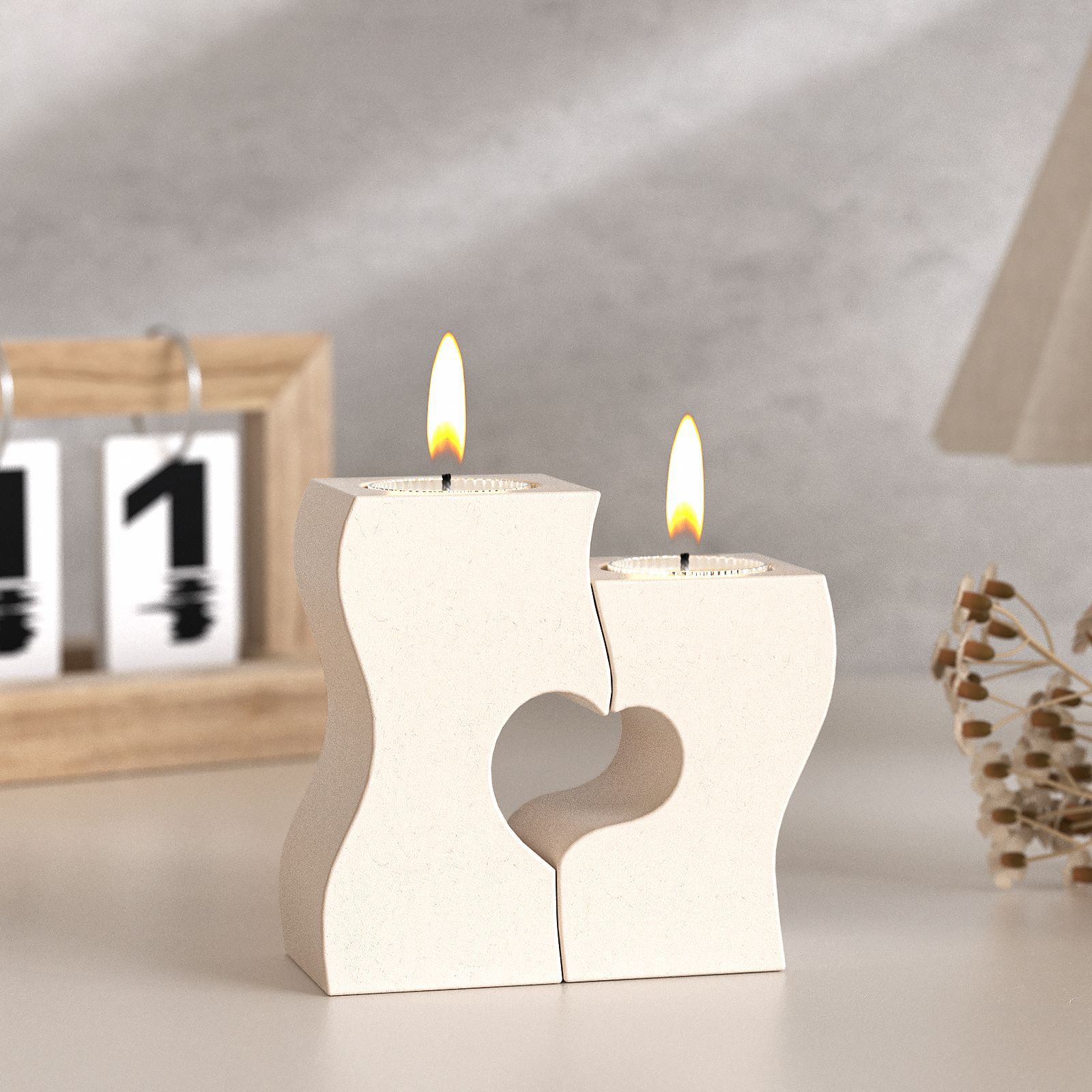 Candle Making Tips - S Heart Candlestick Silicone Molds DIY