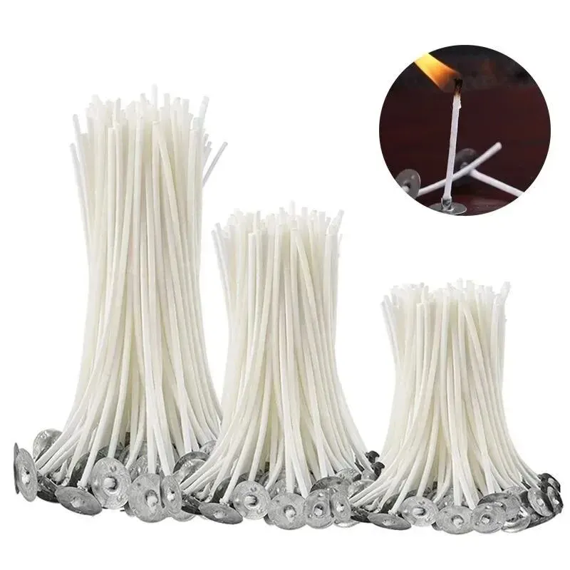 Candle Making Wicks - 100 sztuk knotów do świec 9/15/20cm