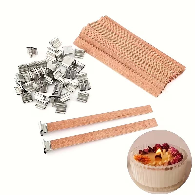 20 szt. drewnianych knotów do  – Candle Making Wicks recenzja i cena