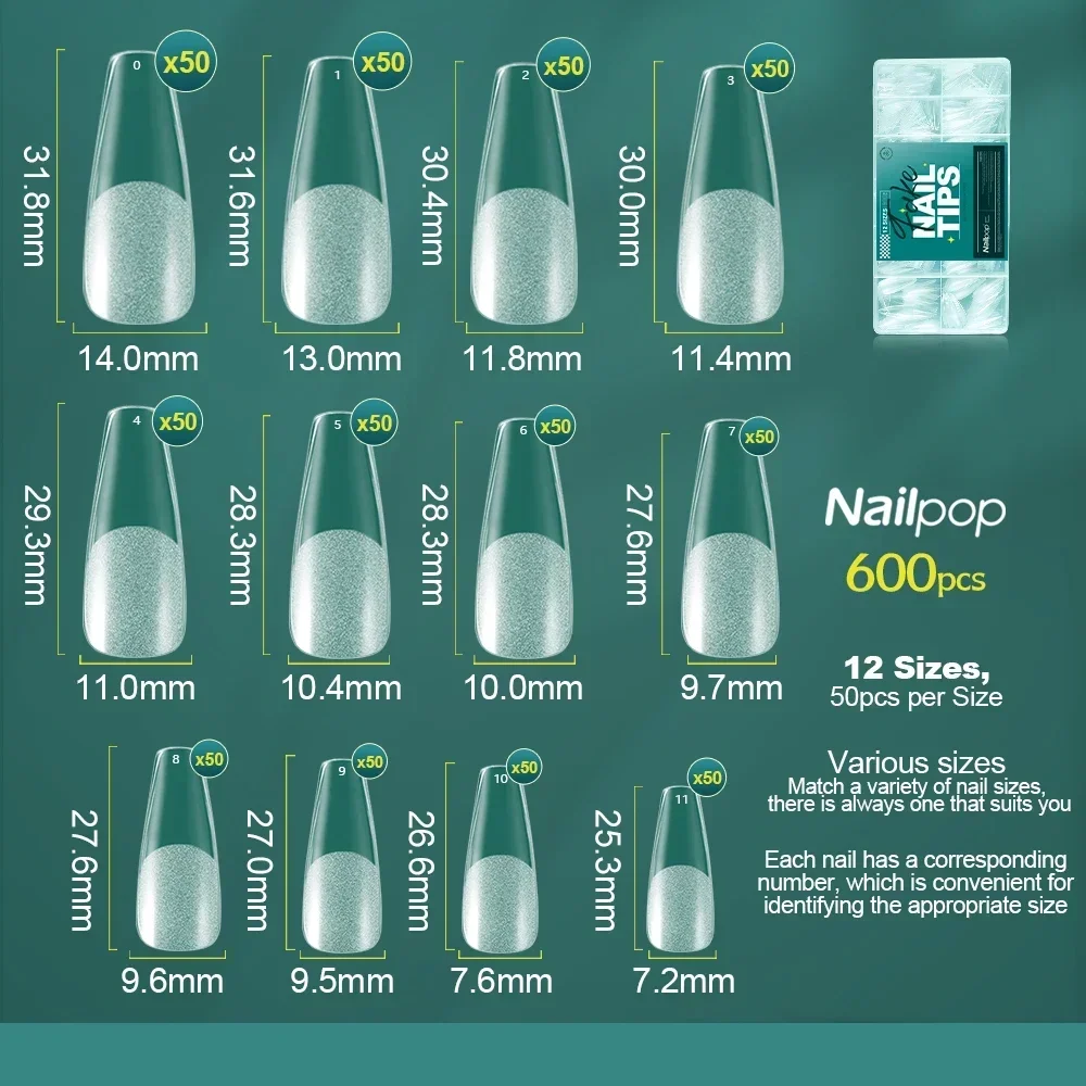 NAILPOP Soft Gel Nail Tips 600 – Candle X recenzja i cena
