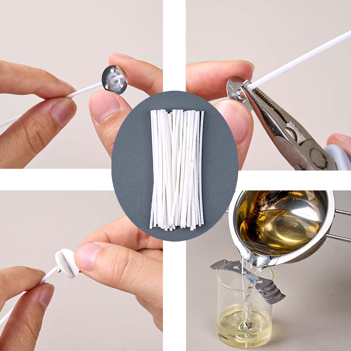 50 sztuk / Zestaw Woskowane Kn – Candle Making Wicks recenzja i cena