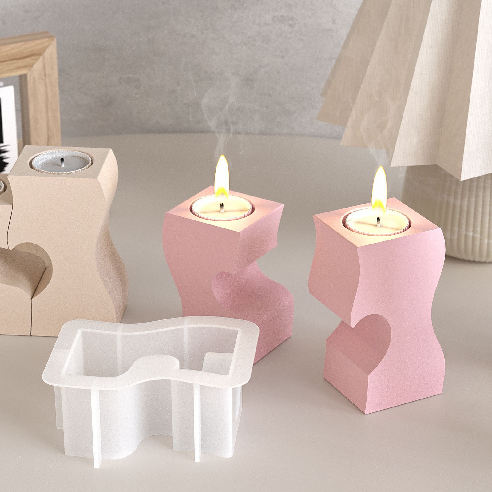 S Heart Candlestick Silicone M – Candle Making Tips recenzja i cena