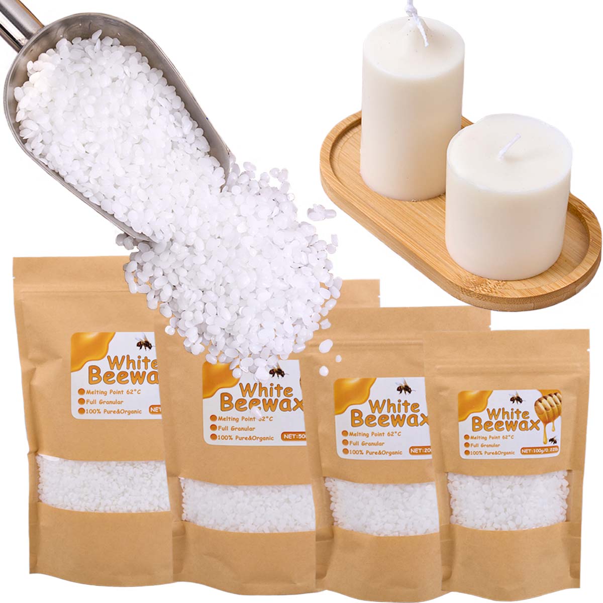 Biały Wosk Pszczelek Czysty Na – Candle Making Wicks recenzja i cena
