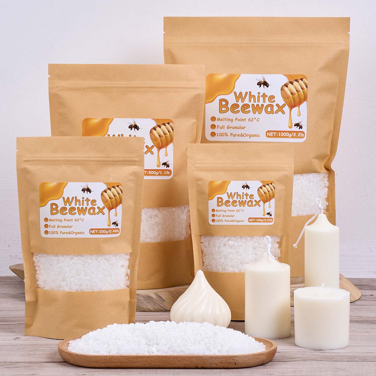 Biały Wosk Pszczelek Czysty Na – Candle Making Wicks recenzja i cena