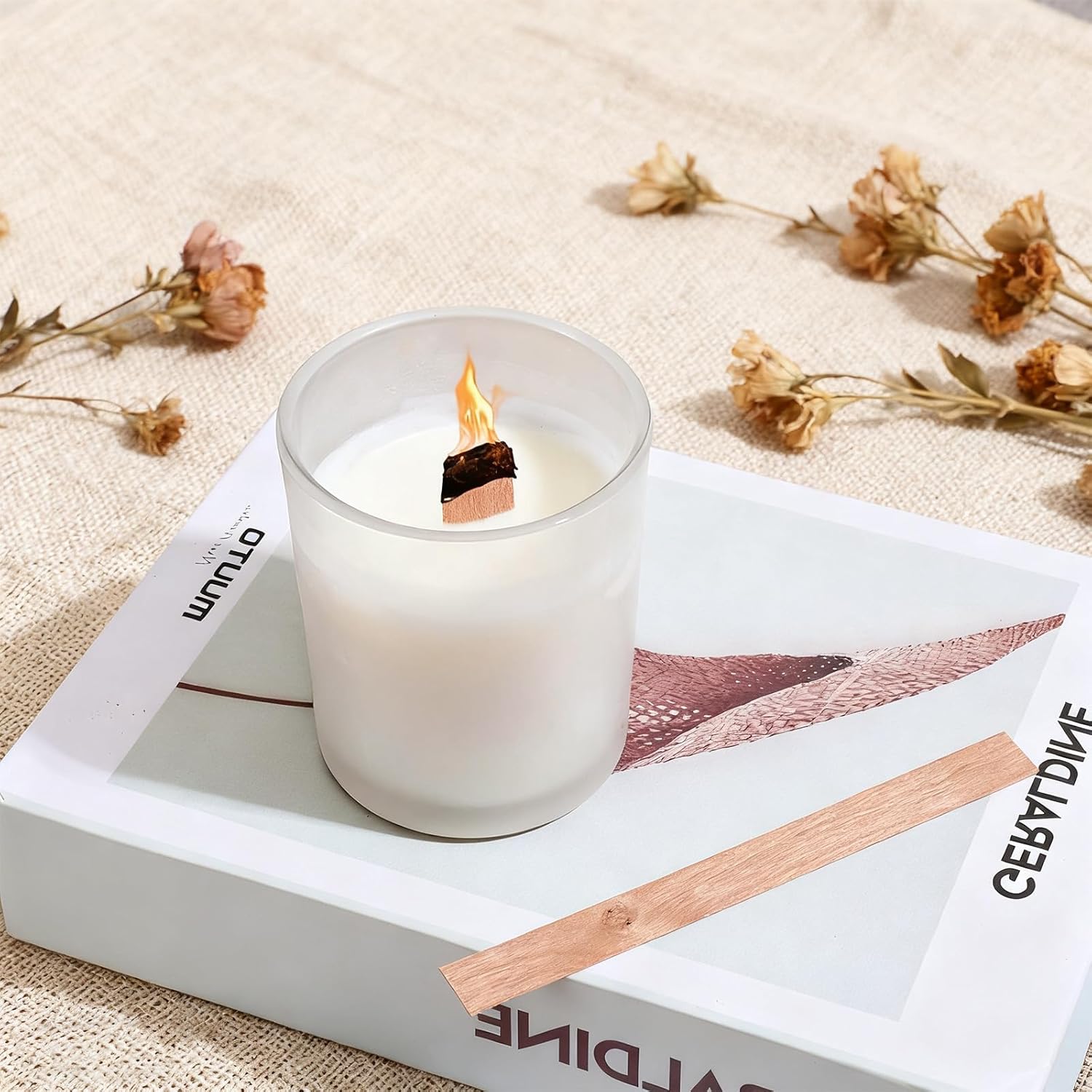 60 szt. Drewnianych Knotów do  – Candle Making Wicks recenzja i cena