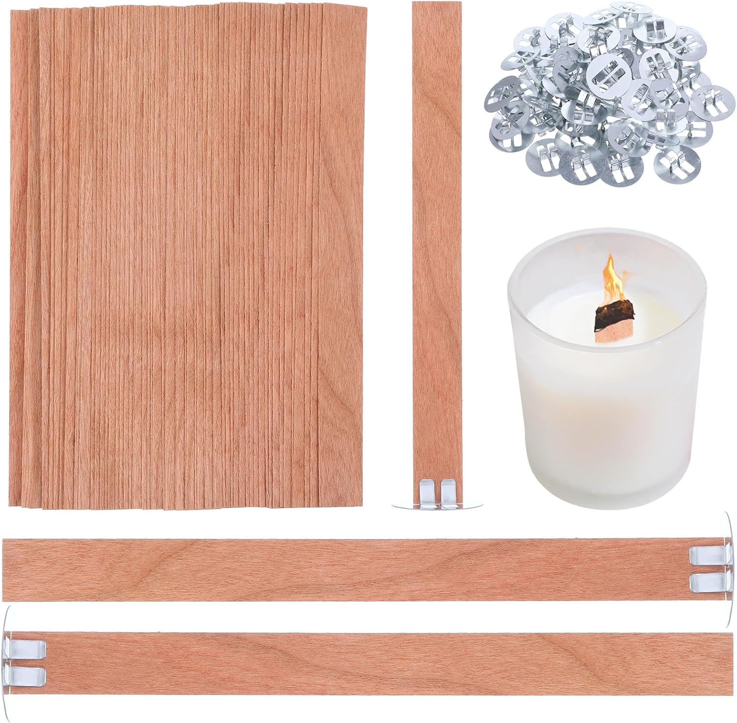 60 szt. Drewnianych Knotów do  – Candle Making Wicks recenzja i cena